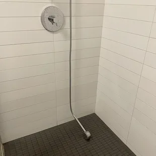 Shower head constantly fell off the wall and nearly struck my 4-year old granddaughter twice.