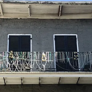 Looking across the street from one of the balconies