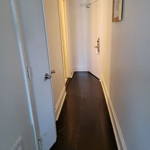 Hallway to the door to our room (from the inside)