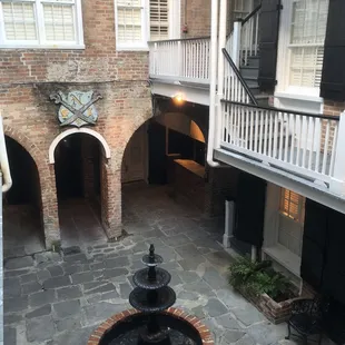 Courtyard with fountain