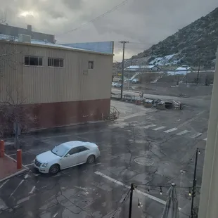 One of the many streetside views from La Estrella room.