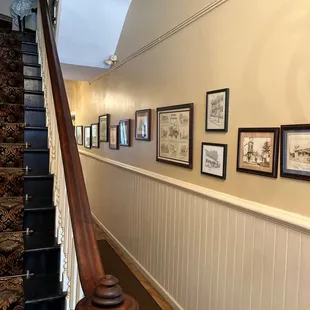 a staircase leading up to the second floor