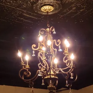 Beautiful tin ceiling