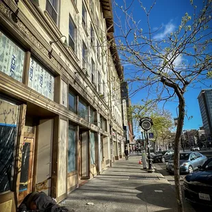 The hotel's depressed Shattuck Avenue location.