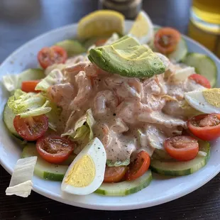 Real Crab/shrimp  Louie w/homemade dressing .