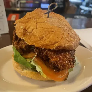Nashville hot chicken sandwich