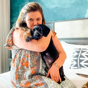 Pets allowed on the bed