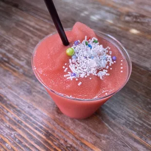Frosé (sprinkles added on Sundays!)