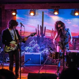 teenage cavegirl, inside stage in June of 2014