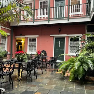 Wonderful Villa Covento courtyard after light rain