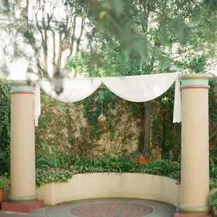 alcove in the courtyard