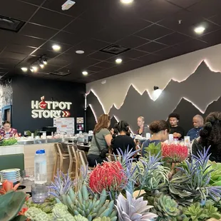 interior, sushi and sashimi