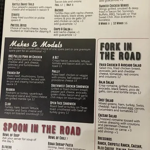 New menu as of October 9 2021