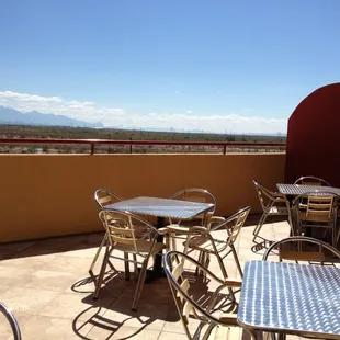 Nice smoking patio on second floor.