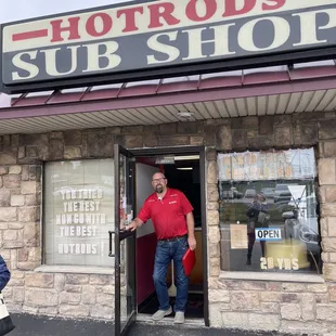 Rod at his sub shop.