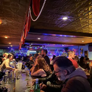 Lively scene. It gradually got more crowded as the night went on.