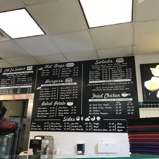 Here's a peak at the menu .