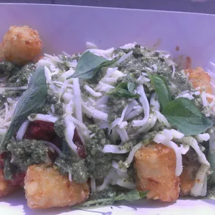 Sadly, I couldn't share the Italia Tots because they came with pine-nut pesto not mentioned on the menu.