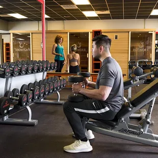 FX Zone offers bands, battle ropes, free weights and more!