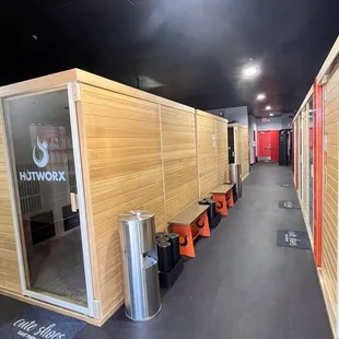 Several separate saunas for multiple options