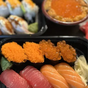 Masago + Ikura + Ahi + Salmon $16.95