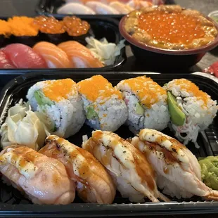 Cali Roll + Garlic Salmon + Garlic Ebi $13.95