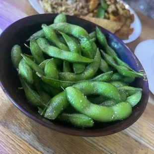 Steamed edamame