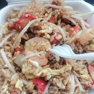 Small Pork &amp; Shrimp Fried Rice