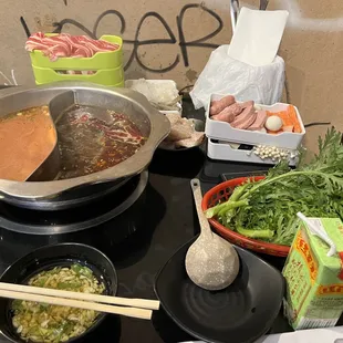 All you can eat with unlimited soft drinks or Chinese drinks - first round