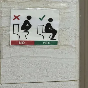 bathroom signage