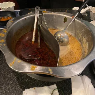 mostly empty hot pot