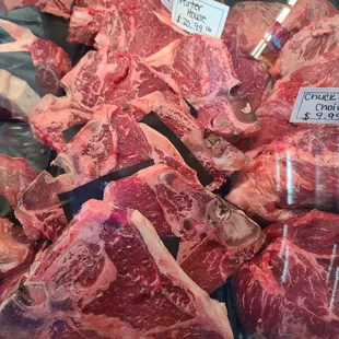 Porterhouse and T-bones
