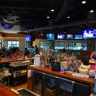 people sitting at the bar