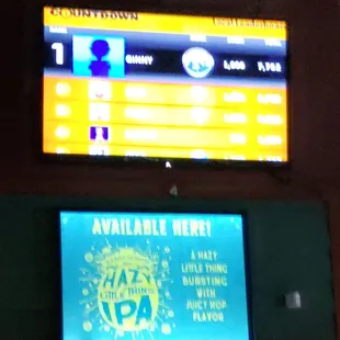 Trivia game on the TV