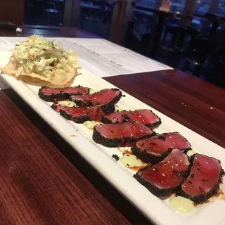 CHAR-CRUSTED AHI TUNA