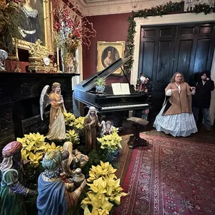 Christmas Nativity in ladies parlor.