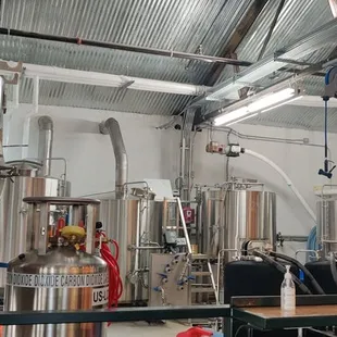 Brewing machinery interior