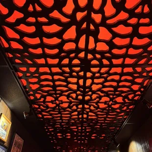 Ceiling gives festive holiday vibes