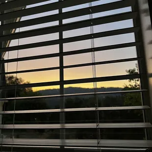 Sunrise view from room 5.
