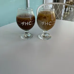 the lattes we ordered