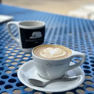 Cappuccino with latte art