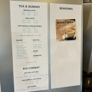 Menu (September 2024)