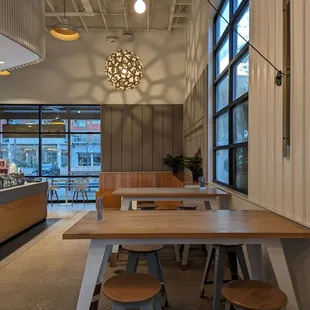 the interior of a coffee shop