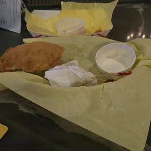 The aftermath of my dinner.