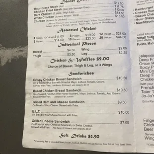 Current menu Dec 2021