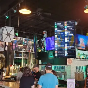 Inside ordering counter