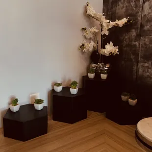 coffee area.