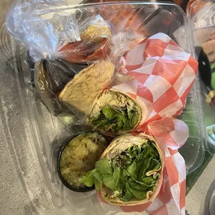 Yellow Curry Chicken Salad Wrap