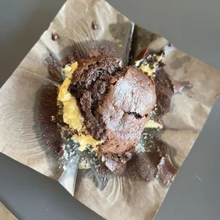 Chocolate orange muffin