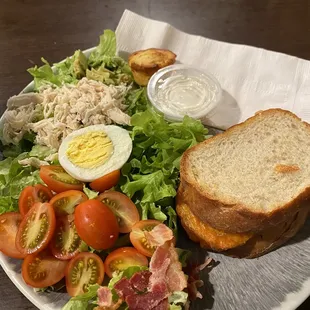 Half cob salad and half grilled cheese